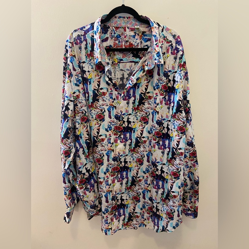 Big and Tall Robert Graham 4XL Tall Floral Print